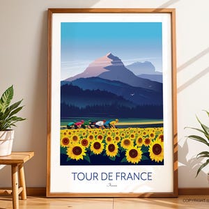 ツール・ド・フランス サイクリングプリント 画像 7