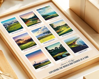 Personalized Golf Course Print – Custom Message & Names