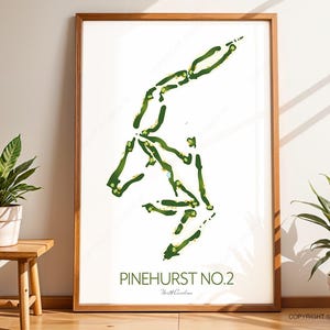 Pinehurst Golf Platz Karte, North Carolina - Pinehurst No.2 Golf Platz Karte