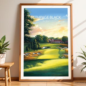 Bethpage Black Golf Poster, New York - Ryder Cup Golf Wall Art