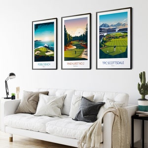 Golf Prints Any 3 for 2 Save Now Augusta, Pebble Beach, St Andrews, Sawgrass, Pinehurst, Kiawah, Bandon Dunes, TPC Scottsdale, Turnberry image 10