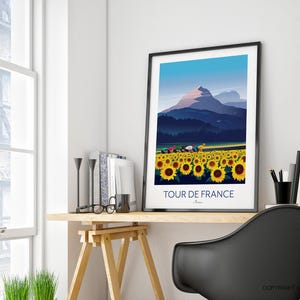 ツール・ド・フランス サイクリングプリント 画像 4