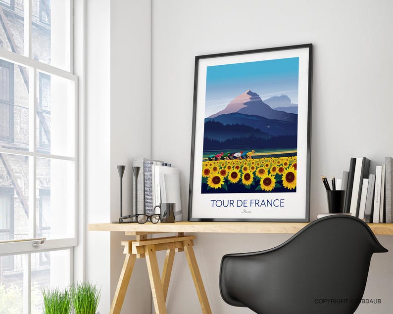 ツール・ド・フランス サイクリングプリント 画像 4