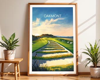 Oakmont Golf Poster - US Open Golf Print.