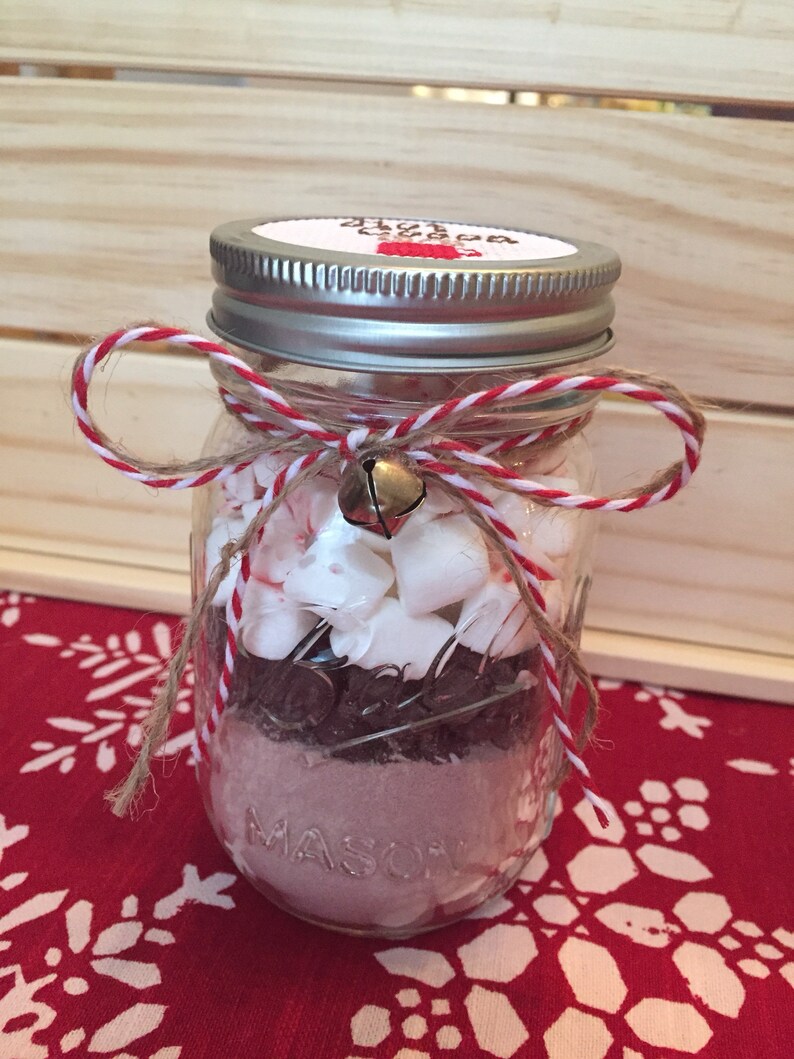 Hot Cocoa Mason Jar Hot Chocolate Mason Jar Mason Jar Decor Etsy