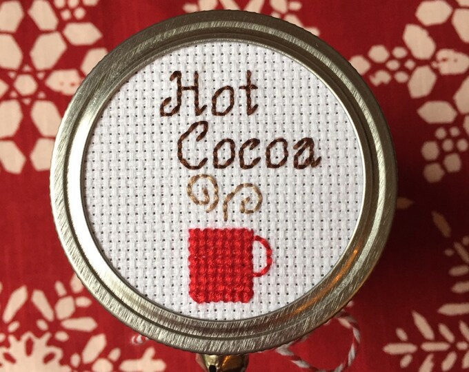 Hot Cocoa Mason Jar, Hot Chocolate Mason Jar, Mason Jar Decor, Mason ...