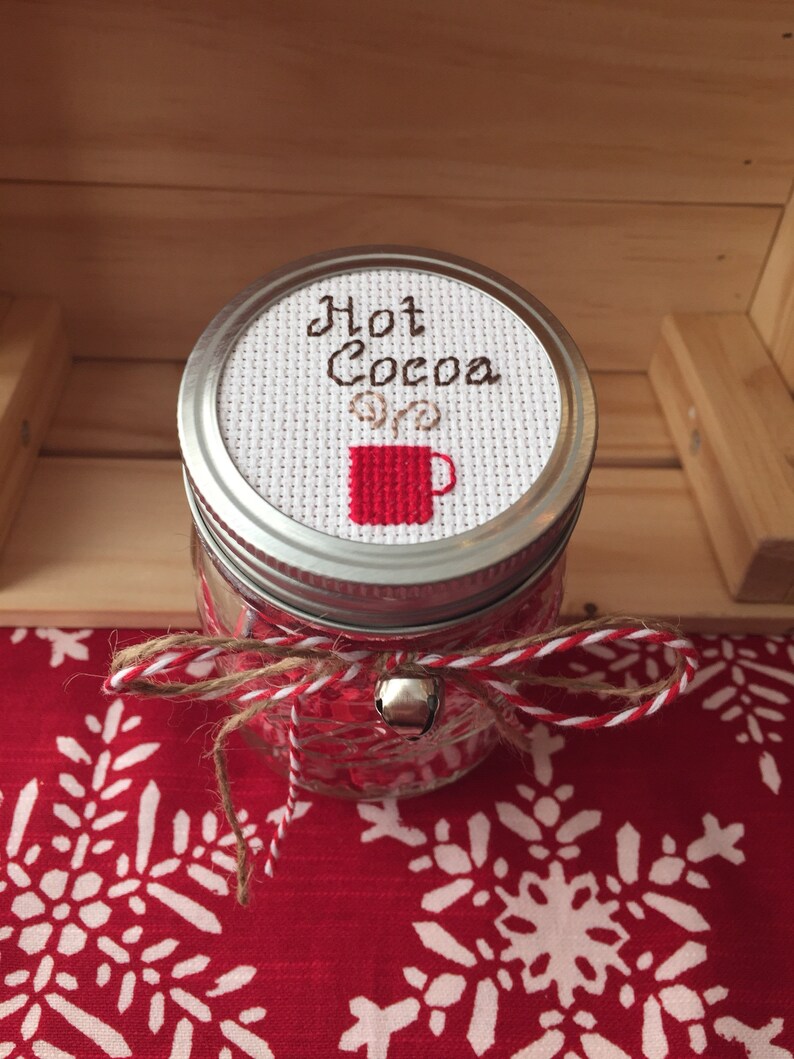Hot Cocoa Mason Jar, Hot Chocolate Mason Jar, Mason Jar Decor, Mason ...