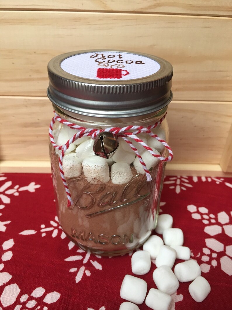 Hot Cocoa Mason Jar, Hot Chocolate Mason Jar, Mason Jar Decor, Mason ...