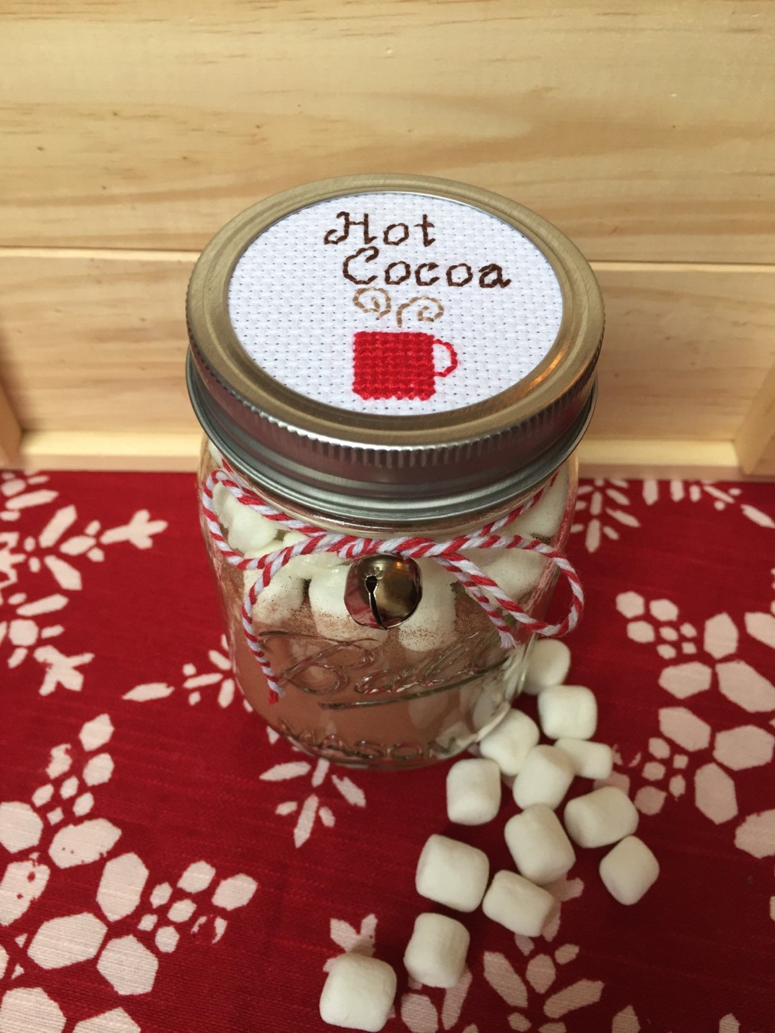 Hot Cocoa Mason Jar, Hot Chocolate Mason Jar, Mason Jar Decor, Mason ...