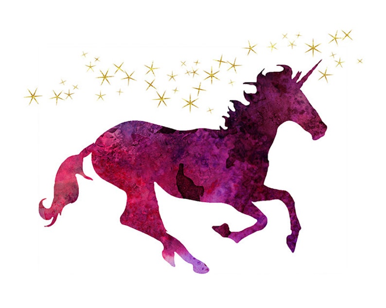 unicorn printable art unicorn wall art print childrens etsy