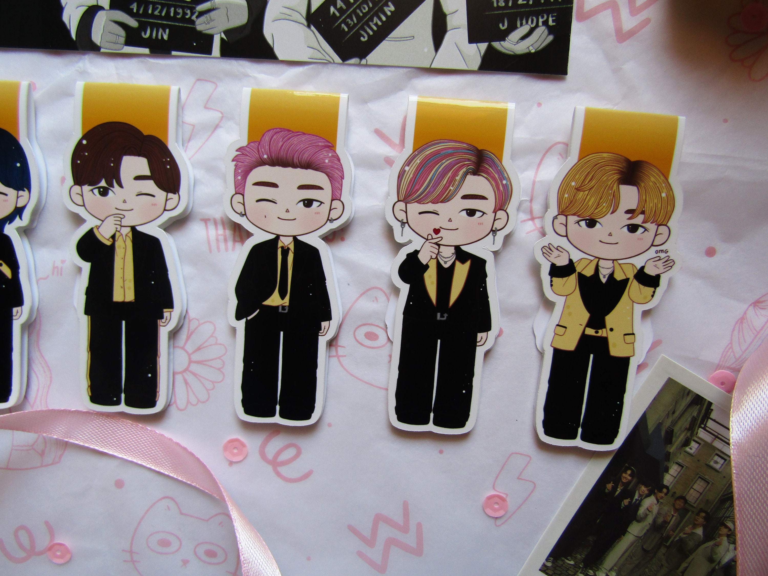 BOOKMARK PRINT BTS Butter kpop bookmark army bts Etsy