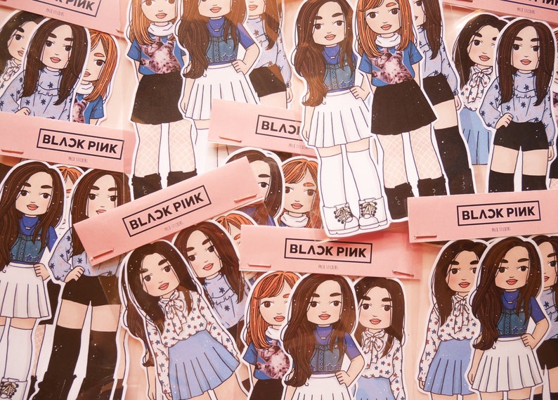 stickers blackpink k pop kpop kpop stickers girl kpop etsy
