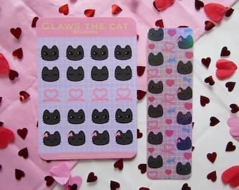 kitten Stationary, cute stationary, cat sticker, Kawaii Planner Stickers, Cat Sticker Sheets, Cat Planner, Planner Sticker, stationary set