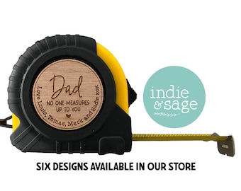 No One Measures Up To You Dad, Personalized Gifts for Dad, Grandad, Daddy, Father's Day gift, Tape measure, Custom Tape Measure, Dad Gifts