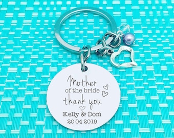 Mother Of The Bride Keychain, Mother Of The Bride Gift, Mother Of The Groom Gift From Bride, Mother Of The Bride Gift From Daughter