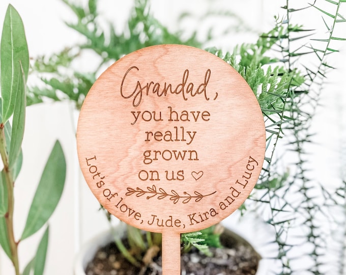 You Have Really Grown On Us, Personalised Fathers Day Gift, Plant Gift, Fathers Day Gift,  Poppy Gift, Fathers Day Gift for Grandpa Dad Gift