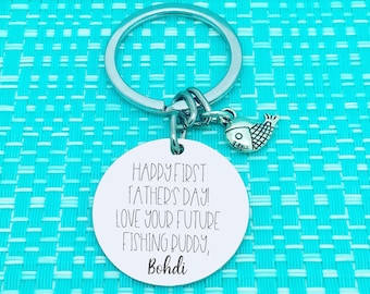 Papá, mi mejor captura, Regalo del Día del Padre: Pesca, Personalizado, Llavero para papá, Regalo para papá, Regalo del Día del Padre, Regalo para papá primerizo, Papá