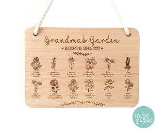 Personalised Grandchildren Sign, Grandmas Garden, Planter, Plant Lover Gift, Family Tree, Grandma Gift, Nanny Gift, Gifts, Gift for Her, Mum