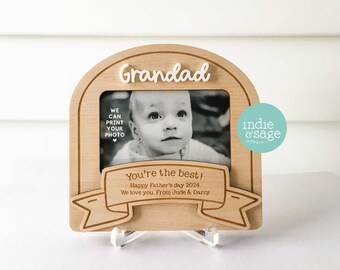 You're The Best Personalised Fathers Day Photo Frame, Fathers Day, Daddy Gifts, Grandad Gifts, Fathers day Gift, Dad Gifts, Grandpa Gift