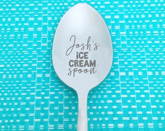 Personalised Ice Cream Spoon Australia Personalised Spoon Custom Spoon Ice Cream Lover Ice Cream Spoon Lover Ice Cream Bowls Couple Gifts