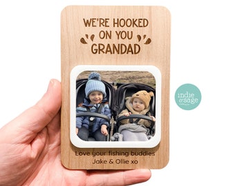 Hooked On You Photo Frame, Fishing, Fishing Gifts , Gifts for Dad, Dad Gifts, Fathers Day, Personalized Gifts for Dad, Fathers Day Gifts Dad