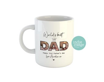 World's Best Dad Personalised Photo Mug, Fathers Day, Fathers Day Gift, Dad Mug, Dad Gift, Gifts for Dad, First Fathers Day Gift, Photo Mug