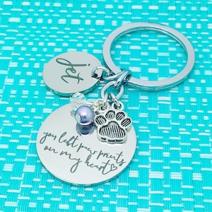 Pet Memorial Keychain, Personalized Pet Name, Dog Memorial, Pet Remembrance, Angel Wings, One Of A Kind Gift, Rainbow Bridge, Pet Loss Gift