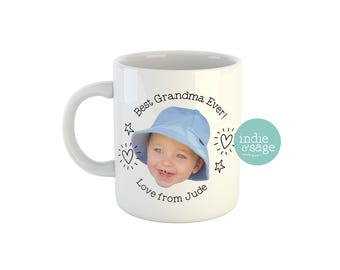 Fathers Day Gift Custom Photo Mug, Baby Face Mug, Fathers Day Gifts, Photo Mug, Dad Gifts, Grandad Gift, Dad Mug, Fathers Day Mug from Kids