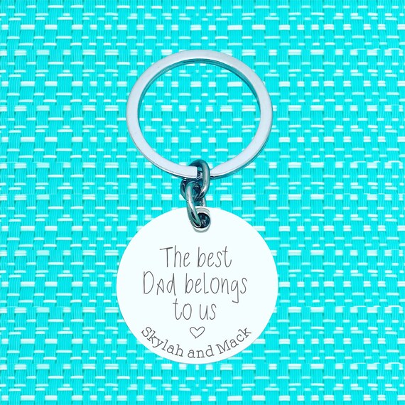"To My Dad" Keychain - Stainless Steel, Laser Engraved Gift For Father's Day, Birthday, Christmas