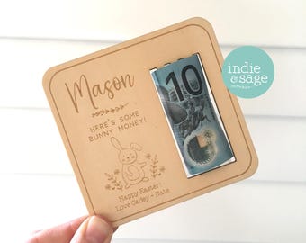 Personalised Easter Gifts, Easter, Easter Decorations, Easter Gift, Easter Basket, Easter Bunny Money Holder, Easter Gift  Tag, Gifts