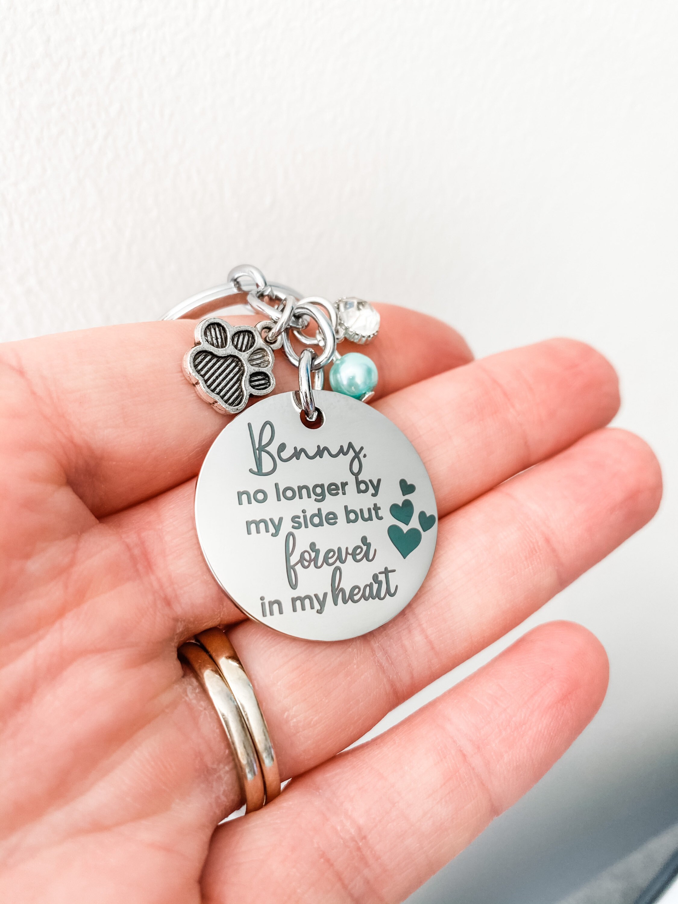 dog-memorial-gift-dog-memorial-keyring-pet-loss-gift-pet-etsy