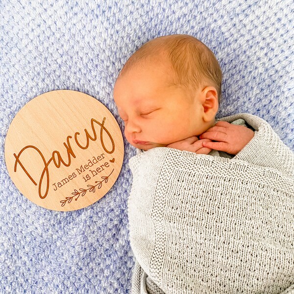 Baby Announcement Plaque - Etsy Australia