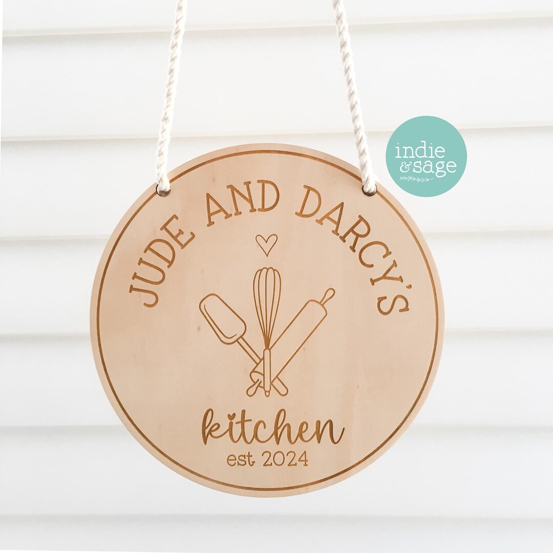 Kitchen Sign Eyfs Personalised Children's Kitchen Sign Kids Kitchen Sign Playroom Sign ...