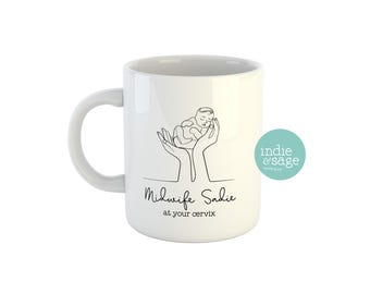 Personalised Midwife Mug, Midwife Gifts, Gift for Midwife, Cute Midwife, Gifts for Midwife, Midwife, Midwife Gift Ideas, Personalised Gifts