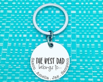 Personalised Dad Keyring, The Best Dad Belongs To, Dad Gift, Daddy Gift, Daddy, Dad, Dad Birthday Gift, Gifts For Dad, Fathers Day Gift, Pop