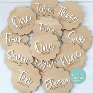 Disques d'étapes pour bébé, accessoire photo nouveau-né, cadeaux de baby shower, disques d'étapes en bois en bois, cartes d'étapes pour bébés, cadeau personnalisé pour bébé, cadeau pour bébé
