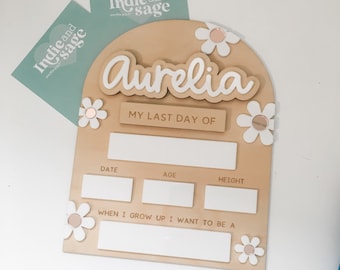 Back to School Board with Interchangeable Names | First Day Of School Board | Back to School Sign | First/Last Day Sign | My First Year