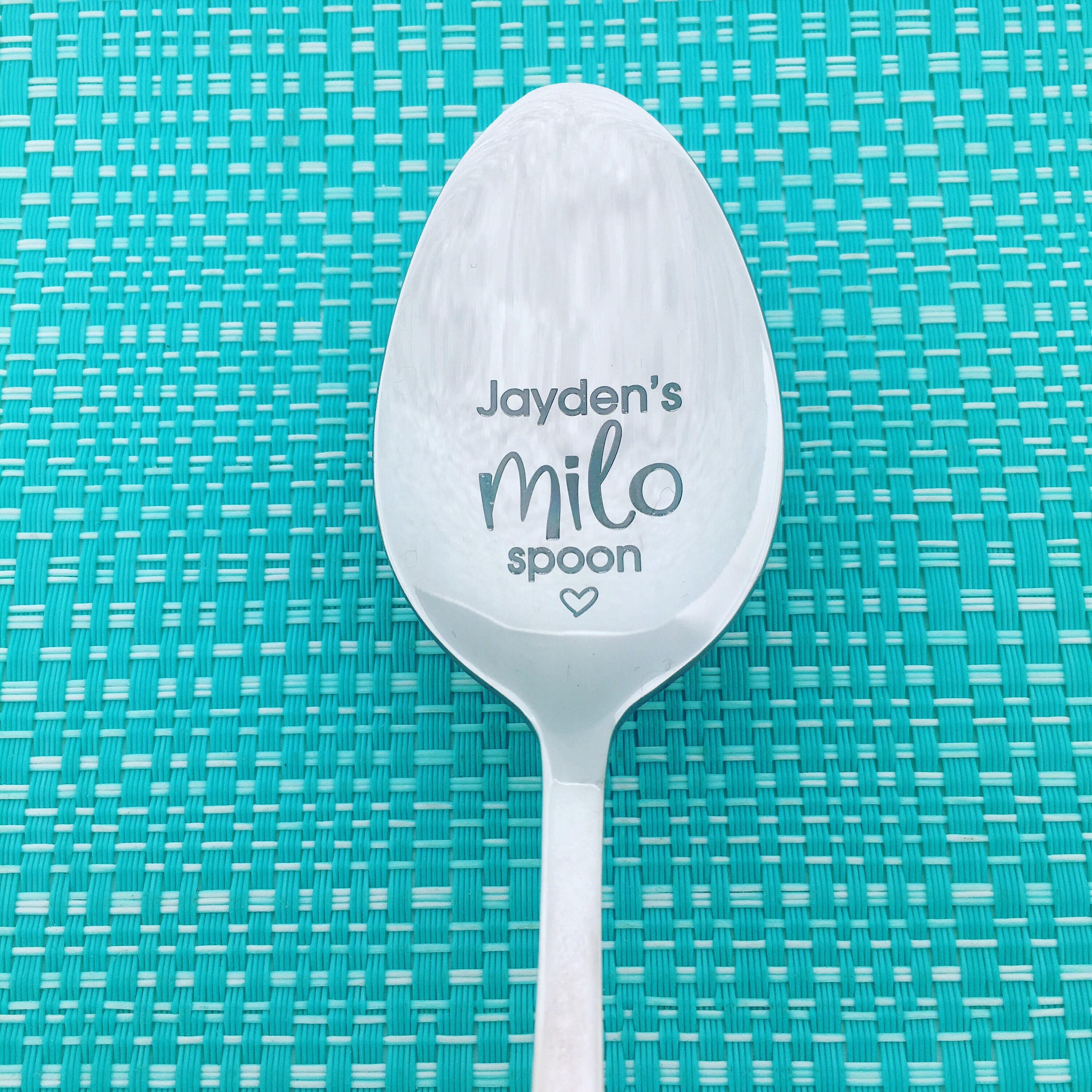 Personalized Spoon Milo Spoon Engraved Spoon Custom Spoon Etsy Australia