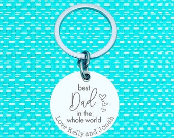 Best Daddy Ever, Personalised Dad Gift, Dad Established, Personalised Keyring, Dad Keyring, Fathers Day Gift, Fathers Day Keychain, New Dad