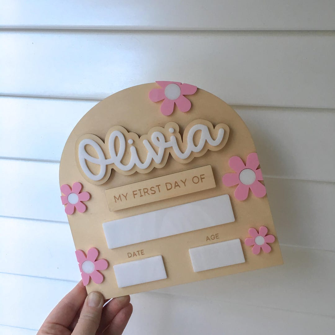 Interchangeable First & Last Day Board, Back to School, First Day of ...