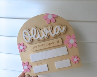 Interchangeable First & Last Day Board, Back to School, First day of School, First Day of School Card, First day of School Gift, School Sign