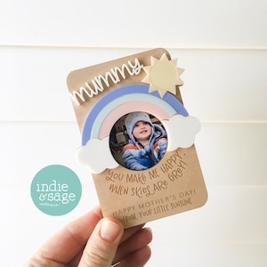 Mothers Day - You Make Me Happy When Skies Are Grey Personalised Photo Frame | Mothers Day Gift | Better than a Mothers Day Cart