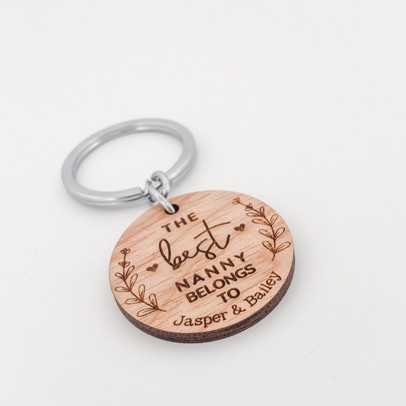 Key Rings Nanny This Nana Belongs to Personalized Keyring Best Nana Best Nanny Best ...