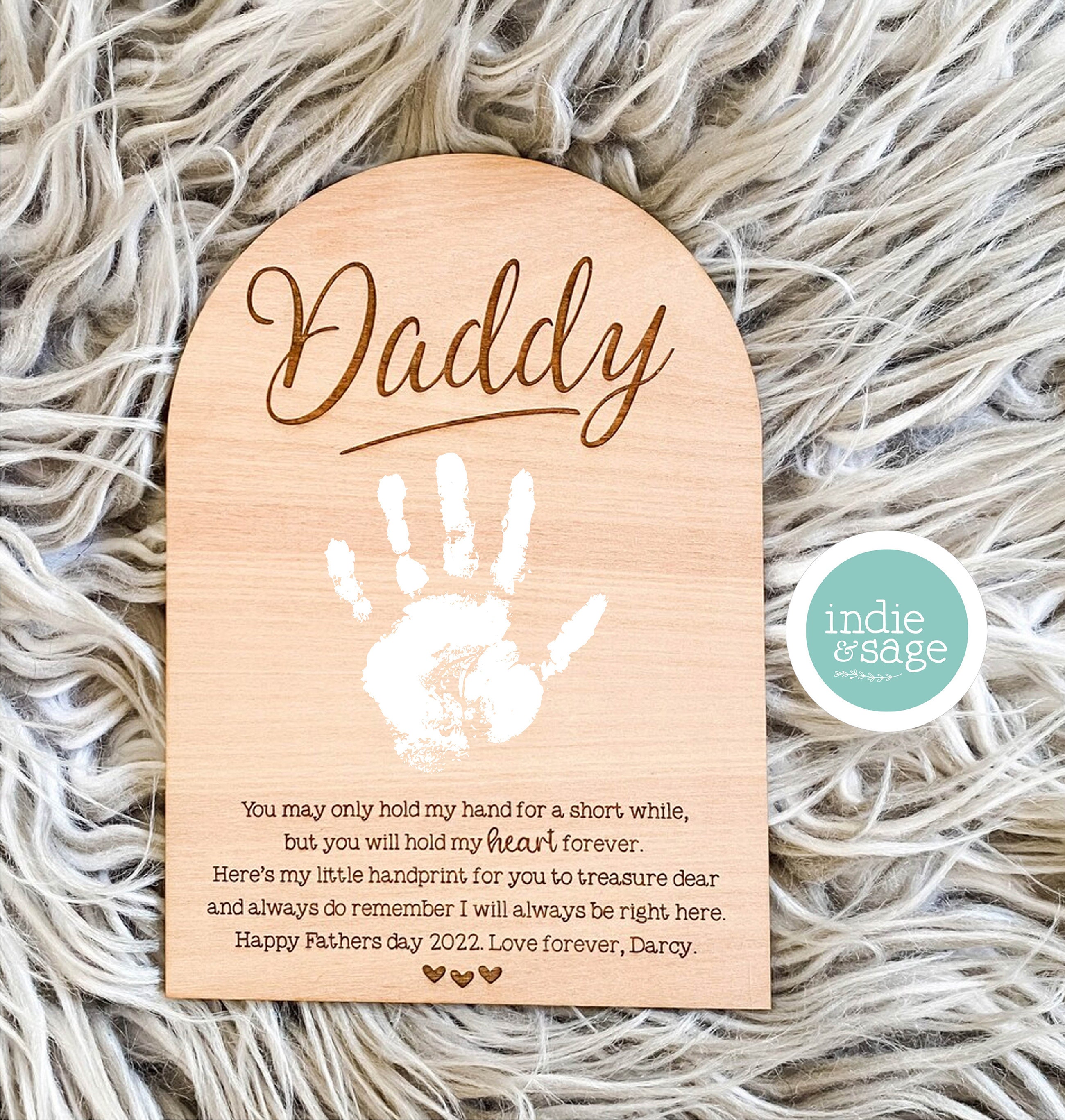 Baby Girl Handprint & Footprint Custom Ceramic Keepsake