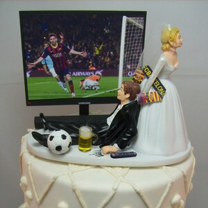 cake topper sposo CALCIATORE calcio matrimonio sposi torta wedding cake soccer cake topper sposo CALCIATORE calcio matrimonio sposi torta wedding cake soccer