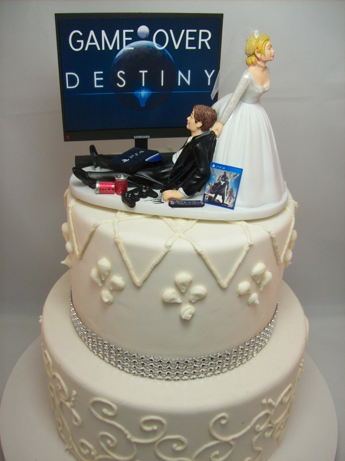 GAMER Funny Wedding Cake Topper DEST Game Over Video Game - Etsy Hong Kong GAMER Funny Wedding Cake Topper DEST Game Over Video Game - Etsy Hong Kong