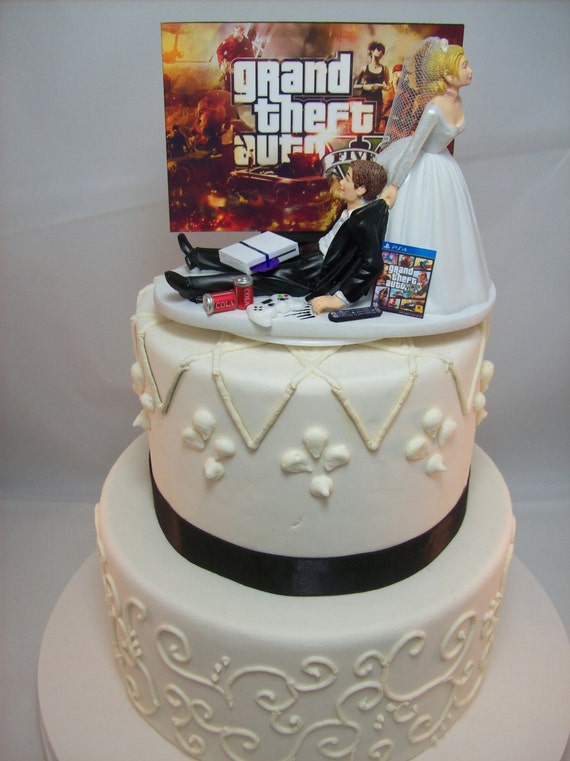 Funny Wedding Cake Topper Gamer Gaming Junkie Player Etsy Canada