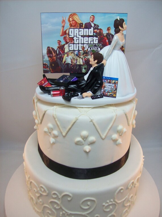 Funny Wedding Cake Topper Gamer Gaming Junkie Player Etsy Funny Wedding Cake Topper Gamer Gaming Junkie Player Etsy