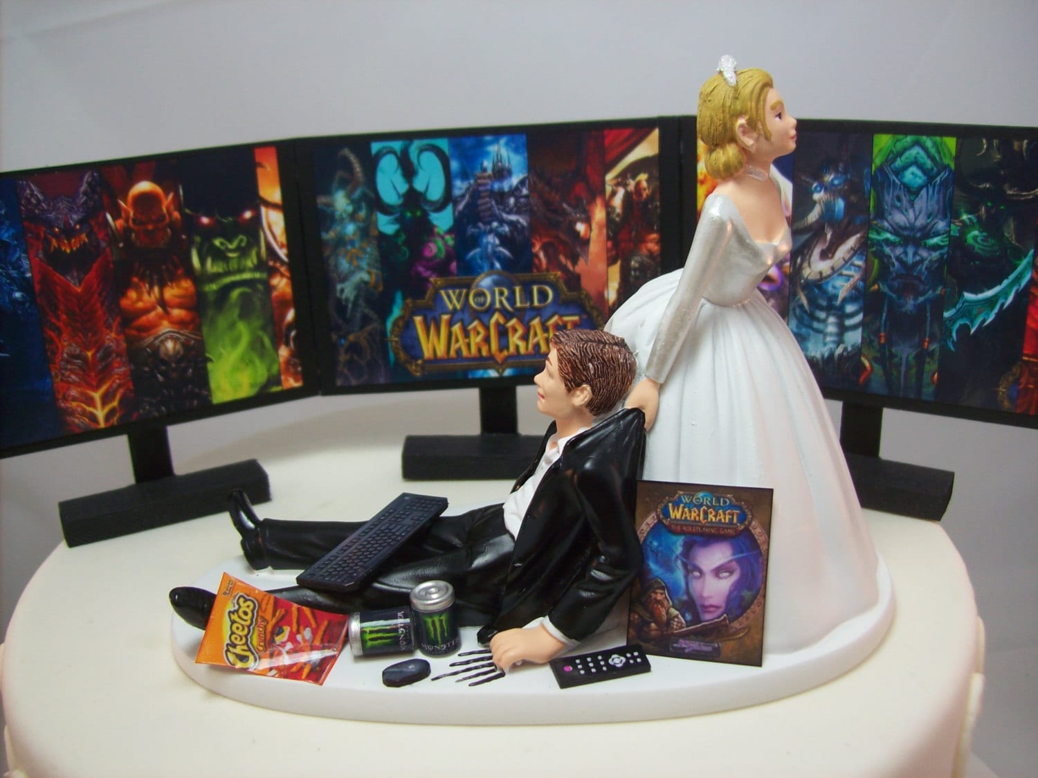 Ultimate GAMER Three-way Monitor 3 Split Screen INSPIRED Funny Weddin…