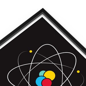 Niels Bohr Atomdiagram Tryck: Dekor för klassrummet i naturvetenskap bild 4
